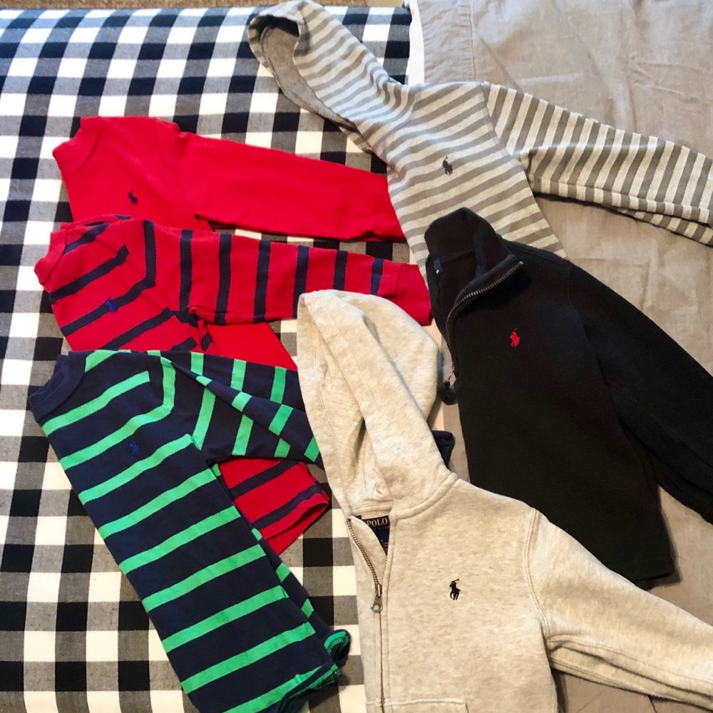 Polo long sleeved lot- 4T